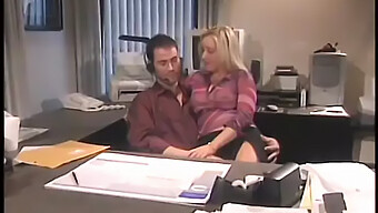 Adorable Blonde Secretary Gets Her Mouth And Pussy Filled By A Big Cock