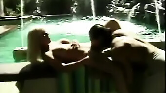 Deep Throat And Facial For A Stunning Blonde In A Poolside Blowjob