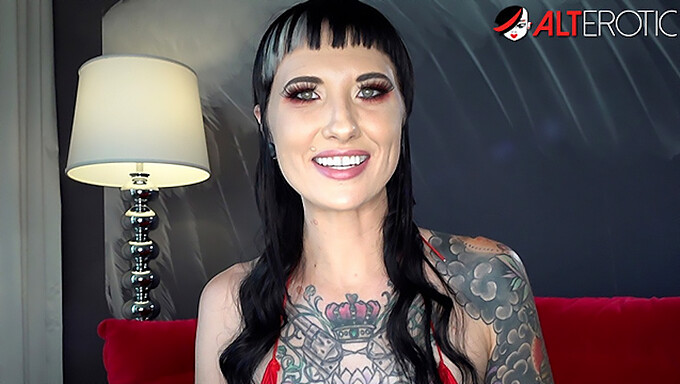 Kristy, The Inked Brunette, Flaunts Her Tattoos In An Intimate Interview