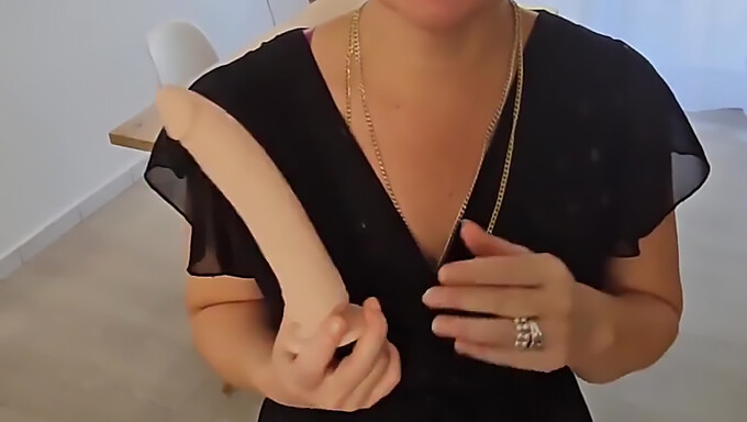 Short-Haired Mature Woman Takes On A New Challenge With Her Dildo