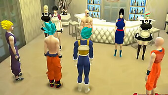 La Criada Japonesa Seduce A Las Esposas De Goku Y Vegeta Y Es Castigada