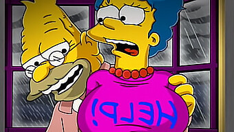 Kafası Karışmış Ev Kadını Marge, Old Simpson Tarafından Yanlış Anlaşılan Kıyafetiyle Homer Yokken Tüm Dar Deliklerinde Vahşi Bir Karşılaşmaya Yol Açar.