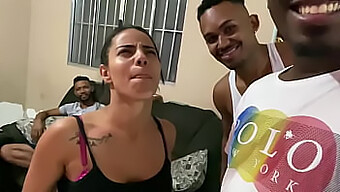 A Mature Lady And Three Black Men Engage In Interracial Sex In Brazil