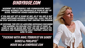 Blonde Bombshell Sindy Rose Takes An Anal Dildo To The Extreme On A Sandy Beach