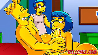 Bart Simpson Gets Frisky With His Friend'S Mother In A Hilarious Porn Parody