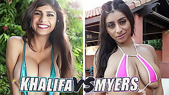 Compilation Of Mia Khalifa And Violet Myers' Battles On Bangbros