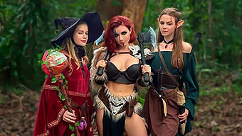 Genieße Eine Heiße D&D-Session Mit Sweetie Fox, Diana Rider Und Arinafox