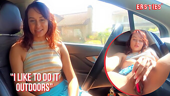 Serina'S Steamy Solo Show In Her Car For Your Viewing Pleasure